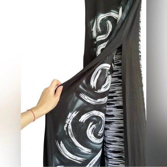 ROCK ‘N KARMA Abstract Side Slits Maxi Tunic Dress Size S - Picture 5 of 14